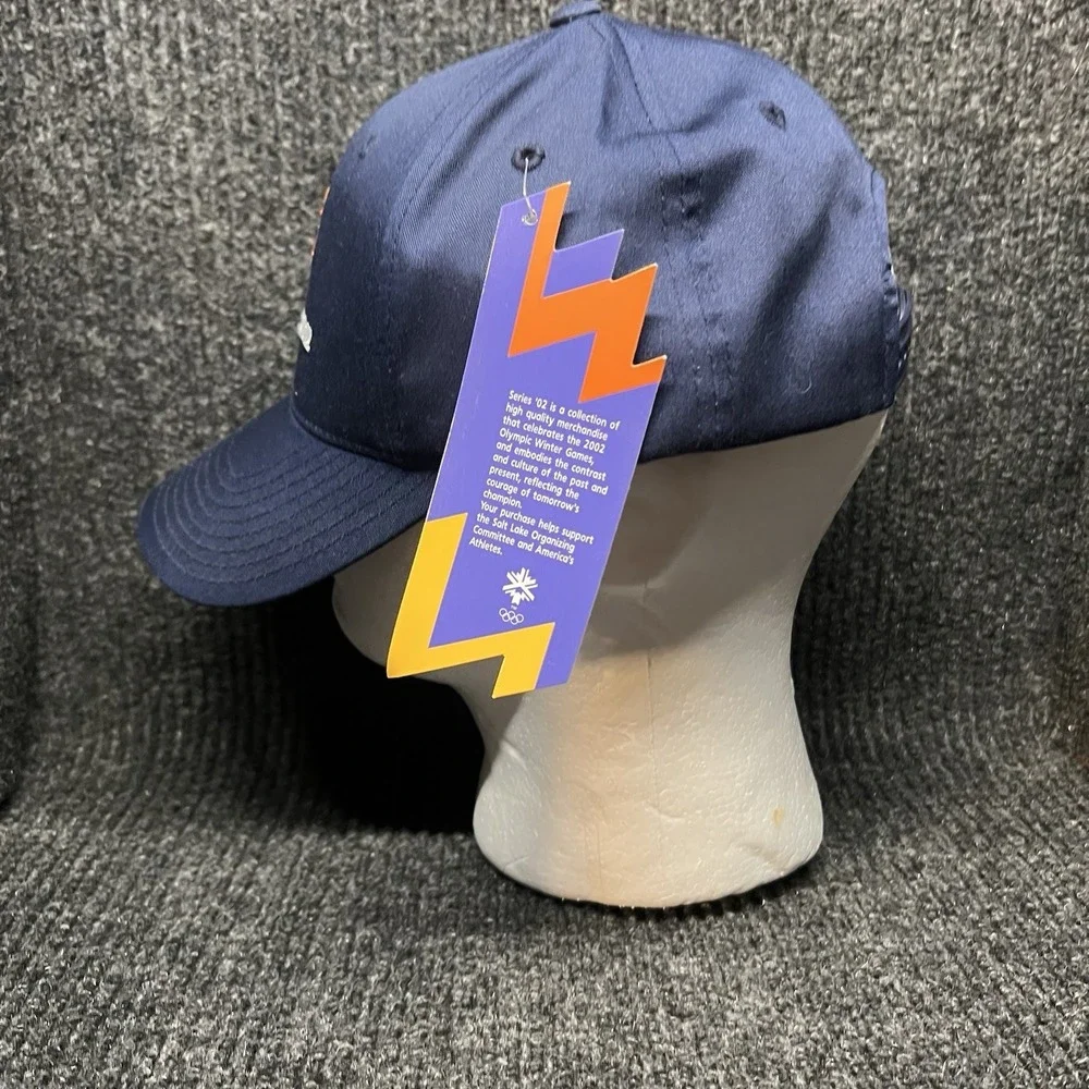 Vintage NWT Annco 2002 Salt Lake City Olympics Adjustable Hat‎ Navy Blue